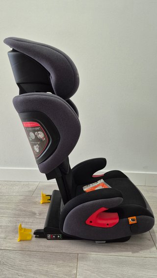 2x Alzador con respaldo, isofix o cinto, grupo 2+3