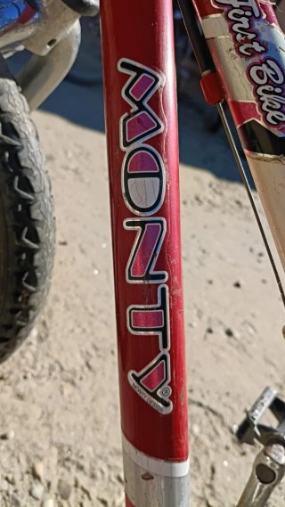 Bicicleta Monty Roja y Blanca