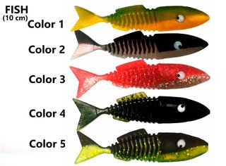 Señuelos de ́pesca Sama a 0,20€ (5 señuelos 1€)