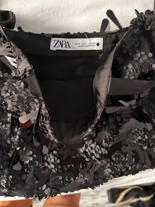 Top Zara Negro Verano Talla S