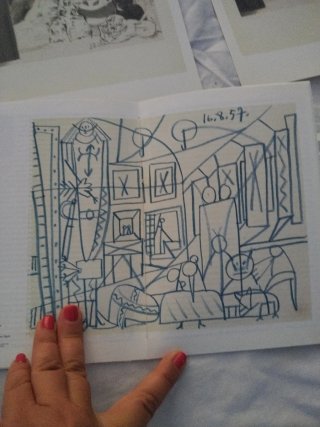 Laminas de la versión de Picasso de las meninas