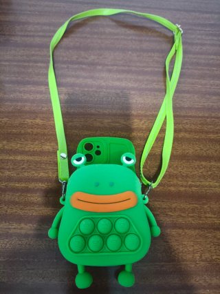 Custodia Rana iPhone 12 Mini Rana con Portaoggetti
