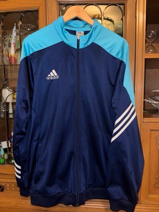 Chaqueta Adidas Vintage Talla XL Azul Turquesa