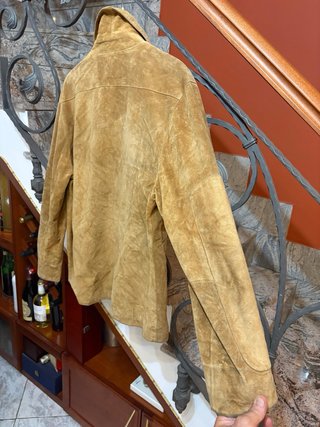 Giacca in  vera pelle scamosciata vintage morbida