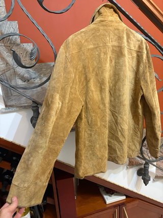 Giacca in  vera pelle scamosciata vintage morbida