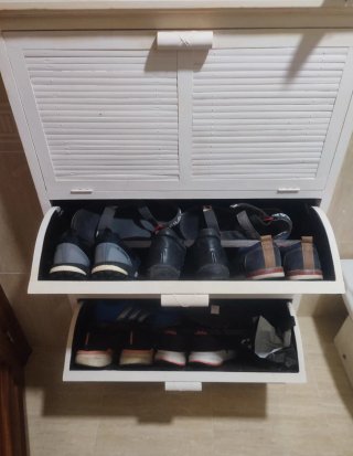 Zapatero 3 Puertas Blanco