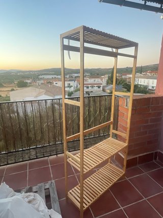 Estantería Perchero Madera Bambú