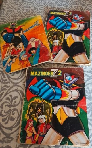 Mazinger z, tres álbumes de cromos , 1 completo