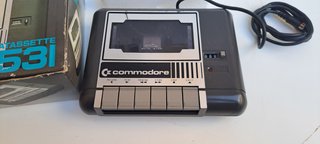 Commodore datassette 1531 con scatola e polistirol