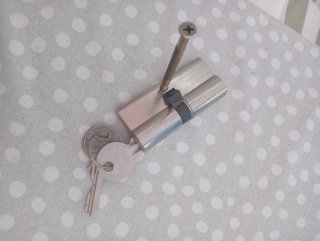 Bombín Cerradura Puerta + Llaves y Tornillo