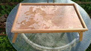 Bandeja auxiliar madera plegable