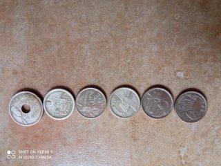 Lote de monedas antiguas españolas