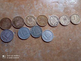 Lote de monedas antiguas españolas