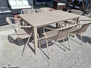 Conjunto Mesa y Sillas Terraza Jardín