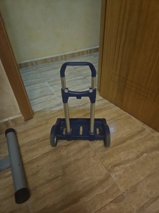 Carro de mano plegable azul