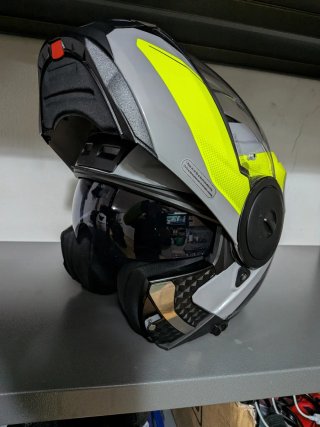 Casco LS2 Scope II modulare grigio/giallo fluo L