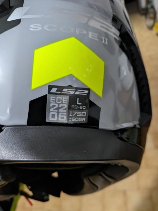 Casco LS2 Scope II modulare grigio/giallo fluo L