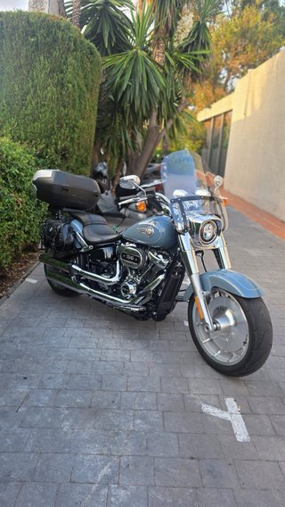 Harley Davidson Fat Boy Gris/Plata