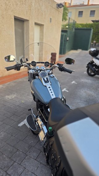 Harley Davidson Fat Boy Gris/Plata