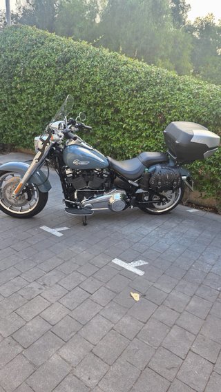 Harley Davidson Fat Boy Gris/Plata