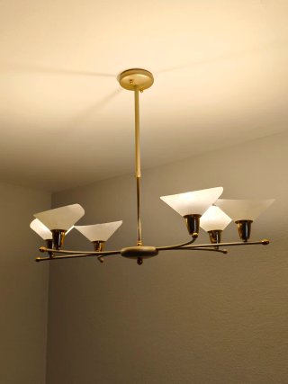 Juego de 2 lámparas de techo diseño oro