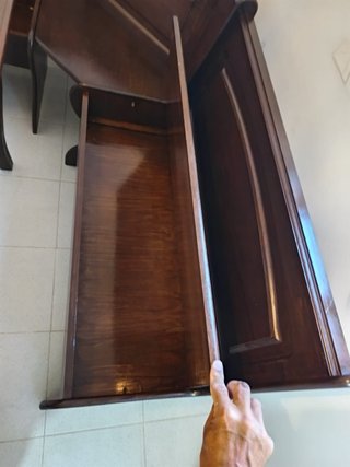 Mesa y banco de cocina de madera