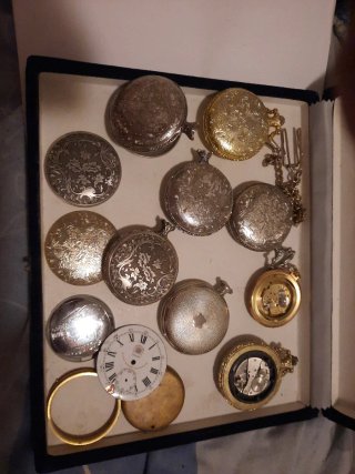 Casse orologi da tasca assortite