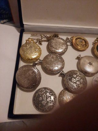 Casse orologi da tasca assortite