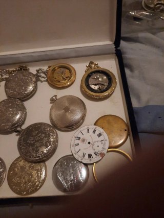 Casse orologi da tasca assortite
