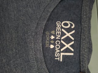 Camiseta Green Coast Talla 6XXL azul grisáceo.