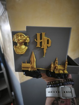 Organizador Escritorio Harry Potter Dorado