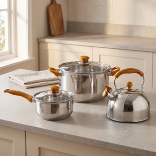 Batería cocina 11 piezas antiadherente hervidor