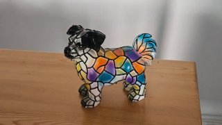 Lámpara Perro Estilo Tiffany
