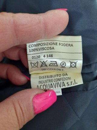 Smoking blu e nero taglia 50