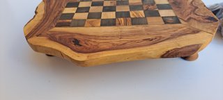 Scacchiera Artigianale in Legno Pregiato con Casse