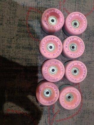 Ruedas Patines Roll Line Boxer Rosa