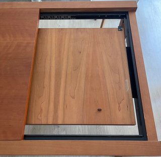 Mesa de salón extensible de madera
