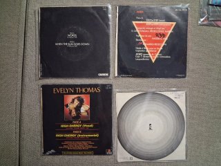 Lote 12 discos single vinilo 45 rpm 7" de los 80