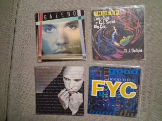 Lote 12 discos single vinilo 45 rpm 7" de los 80