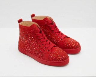 Sneakers Alte Donna Louboutin Rosse