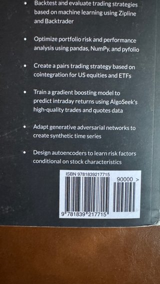 Machine Learning for Algorithmic Trading 2nd Ed