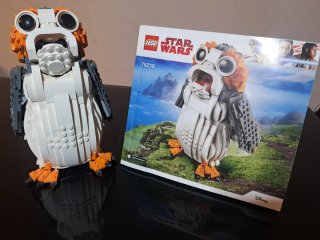Lego Star Wars 75230 Porg y manual