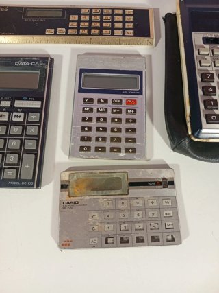 Lote calculadoras vintage