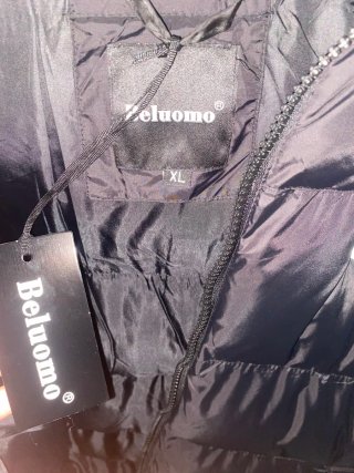 Abrigo Nike Negro Bordado Sin Estrenar