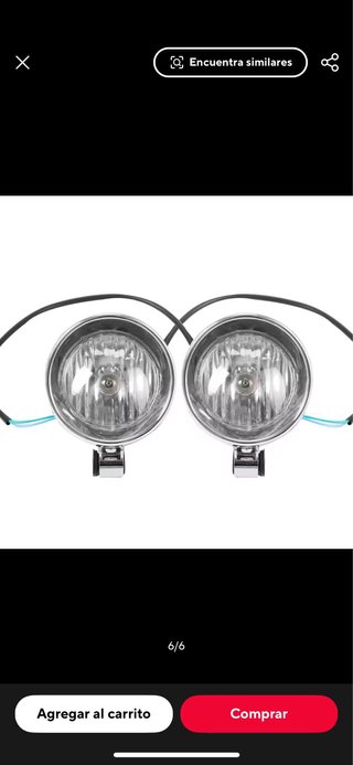 Luces Auxiliares Antiniebla 4" Retro Vintage