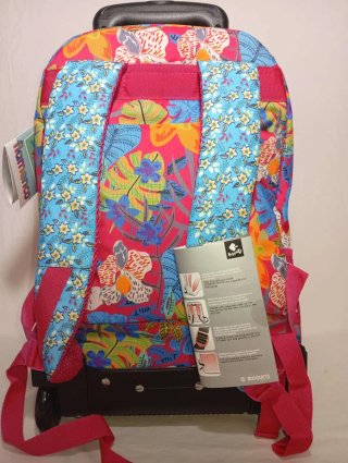 Mochila con ruedas Flamenco floral