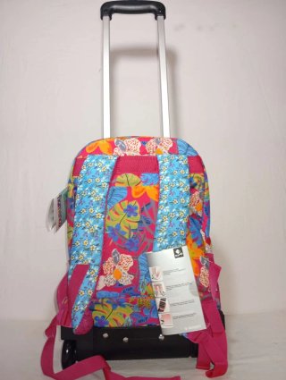 Mochila con ruedas Flamenco floral