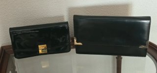 2 Bolsos/Carteras Piel Negro