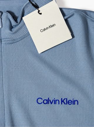 Sudadera Calvin Klein media cremallera azul