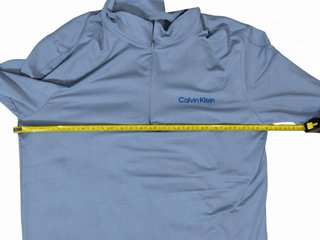 Sudadera Calvin Klein media cremallera azul